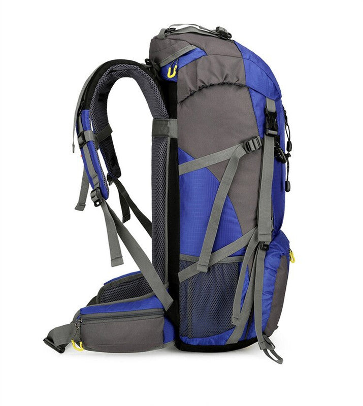 Black 36-55L Outdoor Hiking Backpack - Durable Water Resistant Travel Bag for Trekking, Camping, and Adventure - Image 4