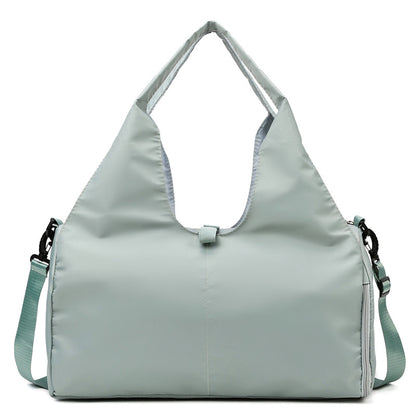 Green Stylish Women's Travel Bag - Large-Capacity Fitness & Yoga Bag with Separate Shoe Compartment