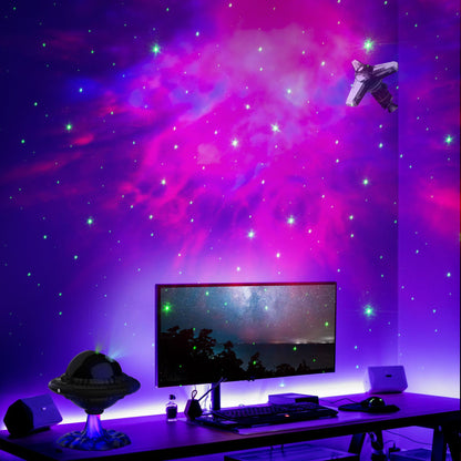 Flying Saucer Starry Sky Projection Lamp - Ambient Mood Light - Image 2