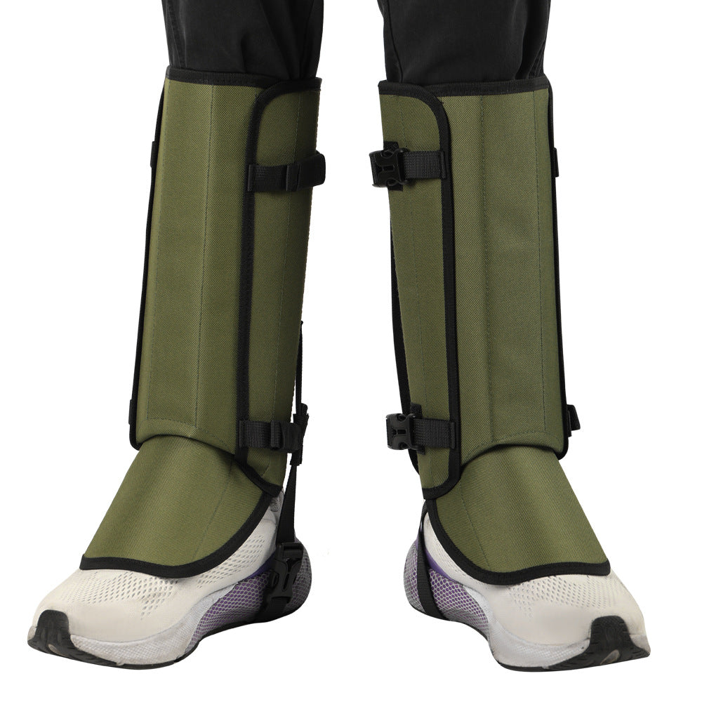 Outdoor Anti-Snake Bite Leg Guards - Hiking Camping Knee Protectors, Snow Shoe Covers, Leg Sleeves, Black - Image 2