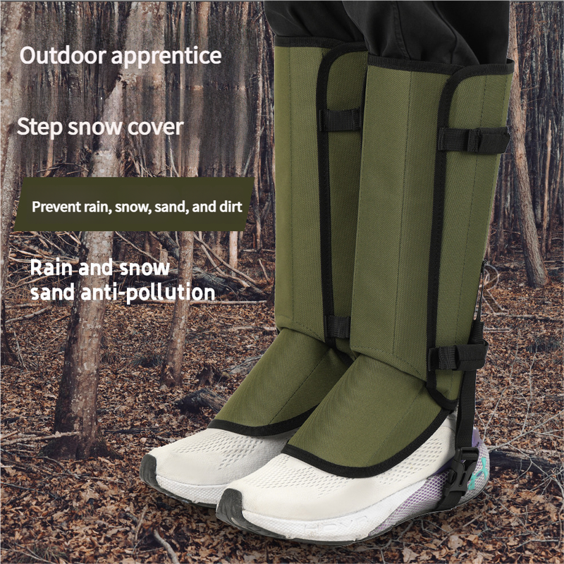 Outdoor Anti-Snake Bite Leg Guards - Hiking Camping Knee Protectors, Snow Shoe Covers, Leg Sleeves, Black - Image 8