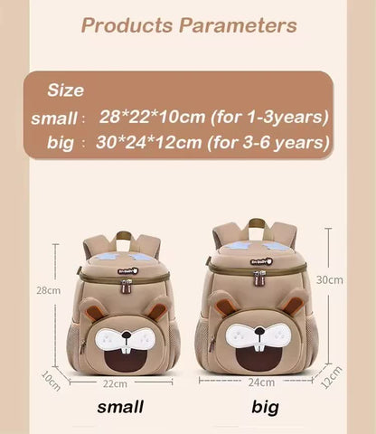 Yellow Tiger Cute Animal  Kids Backpack - Lightweight Toddler School Bag - Soft 3D Cartoon Daypack for Kindergarten & Childcare- Boys Girls Ages 1-3 - Image 8