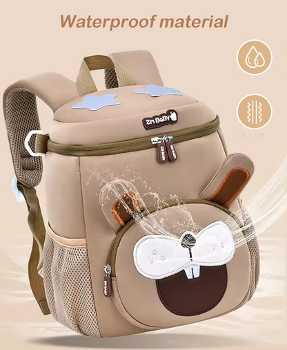 Grey Cat Cute Animal  Kids Backpack - Lightweight Toddler School Bag - Soft 3D Cartoon Daypack for Kindergarten & Childcare- Boys Girls Ages 1-3 - Image 2