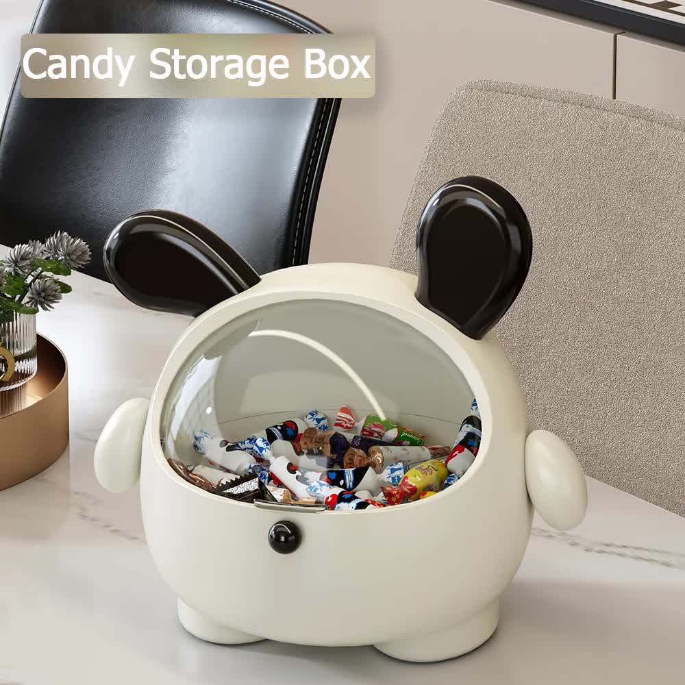 2PCS Yellow-Eared Cute Puppy Desktop Bin with Lid - Mini Trash Can & Storage Organiser - Kawaii Office Decor for Vanity & Home Office  - Image 8