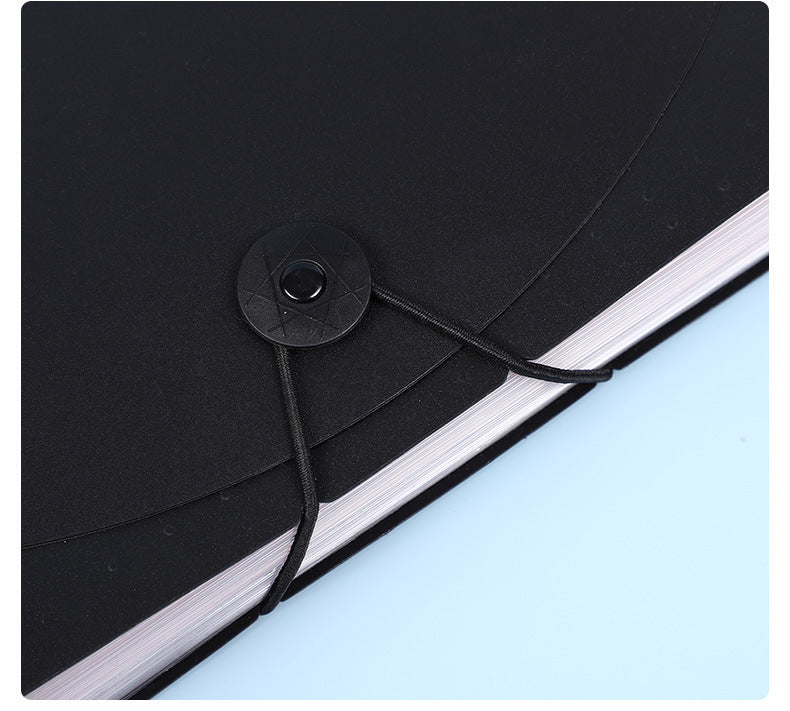 2 PCS A4 Expanding File Folder with Rainbow Interior - 25 Pockets Portable Document Organizer, Accordion Style Business and School File Bag with Elastic Cord Closure - Image 5