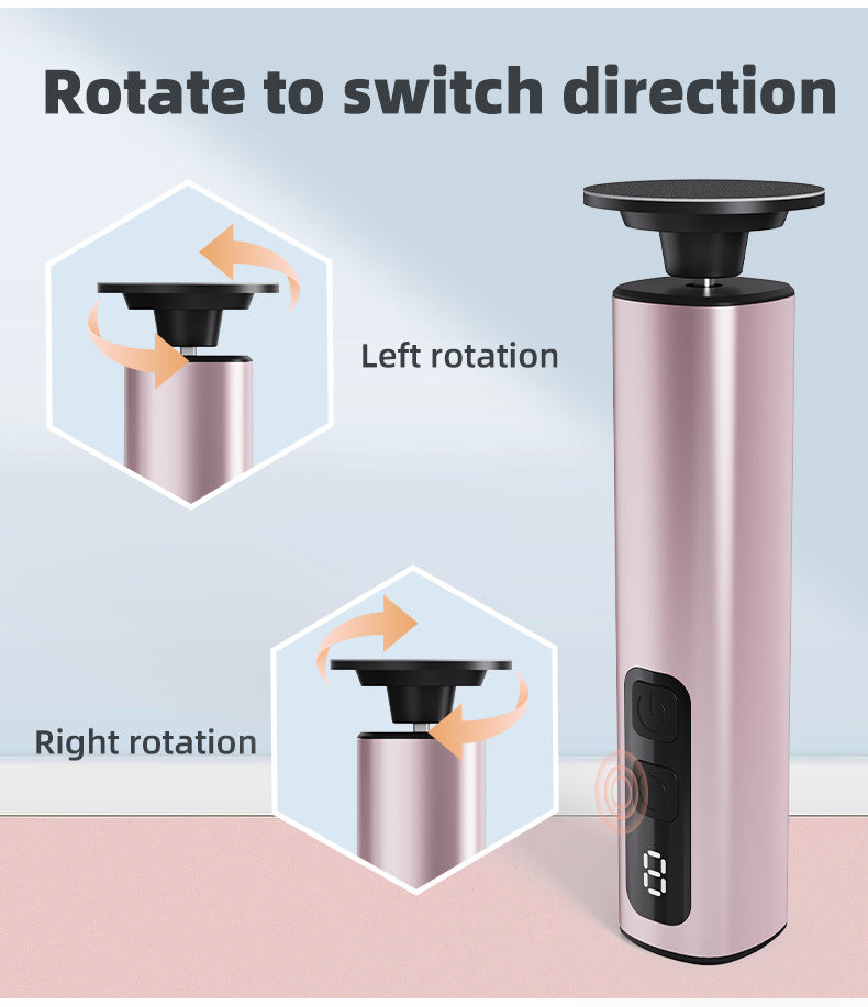 Rose Gold Professional 2-in-1 Electric Foot Callus Remover and Manicure Kit - 9 Speeds Rechargeable Electronic Foot File with LCD Display - Professional Pedicure Tool for Dead Skin and Nail Care - Image 6