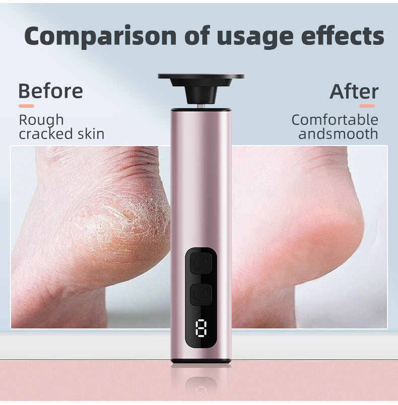 Rose Gold Professional 2-in-1 Electric Foot Callus Remover and Manicure Kit - 9 Speeds Rechargeable Electronic Foot File with LCD Display - Professional Pedicure Tool for Dead Skin and Nail Care - Image 8