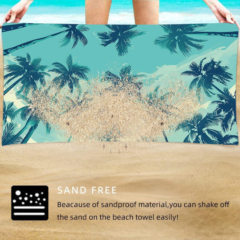 TW1 - Double-Sided Printed Beach Towel - Soft Microfiber - 100x180cm - Image 3