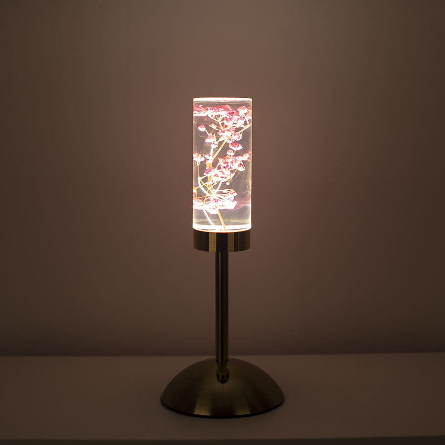 Gypsophila Paniculata Eternal Flower Acrylic Table Lamp - Color-Changing LED, USB Rechargeable, Touch Control - Image 2