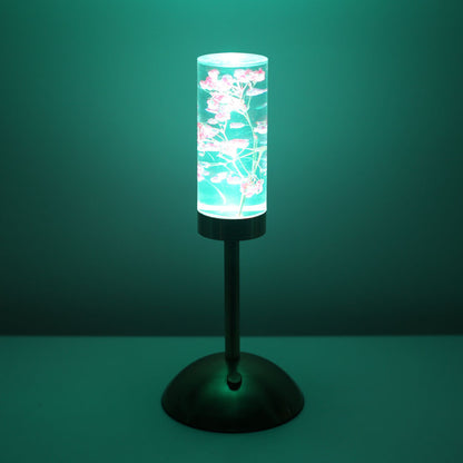 Gypsophila Paniculata Eternal Flower Acrylic Table Lamp - Color-Changing LED, USB Rechargeable, Touch Control - Image 3