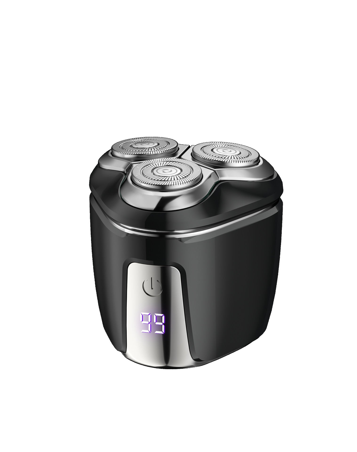 Black Mini Electric Shaver for Men - Portable & Rechargeable Razor for Travel