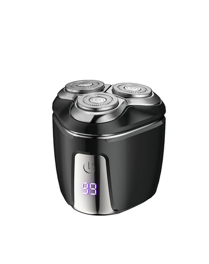 Black Mini Electric Shaver for Men - Portable & Rechargeable Razor for Travel