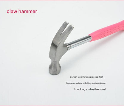 39-Piece Home Tool Kit - Pink Carbon Steel Hardware Set - Image 4