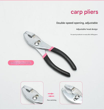 39-Piece Home Tool Kit - Pink Carbon Steel Hardware Set - Image 6