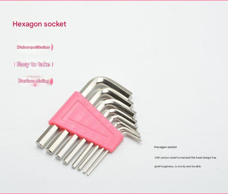 39-Piece Home Tool Kit - Pink Carbon Steel Hardware Set - Image 8