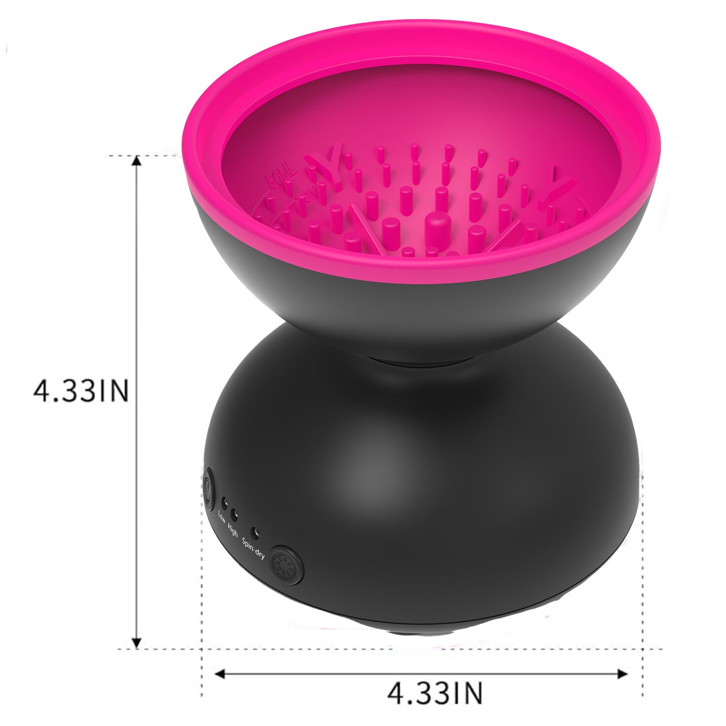 Black Electric Makeup Brush Cleaner - Fast & Deep Cleaning, USB Powered - Image 2