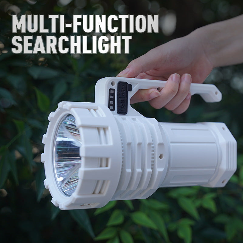 White LED Searchlight - Rechargeable Handheld Spotlight, 500m Range, Long Lasting - Image 2