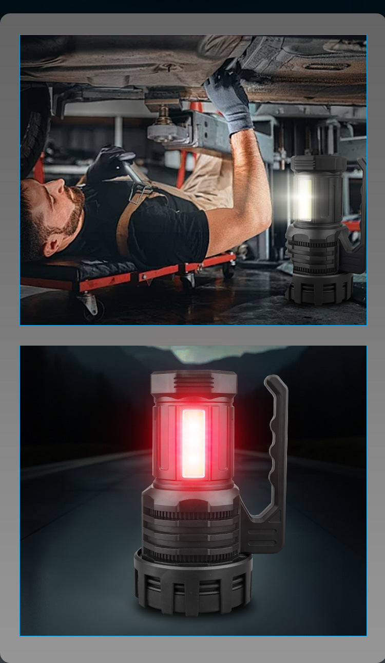 White LED Searchlight - Rechargeable Handheld Spotlight, 500m Range, Long Lasting - Image 7