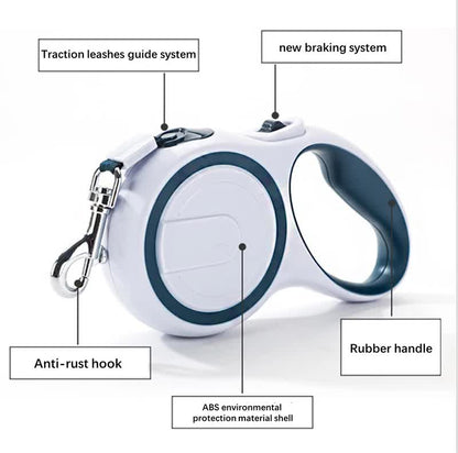 Coffee 5M Pet Leash Retractable - Tangle-Free, Extendable Pet Leash for Walking - Image 5