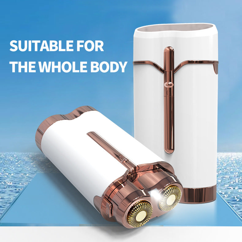 Mini Facial & Body Hair Remover - Rechargeable Lady Shaver Rose Gold - Image 2