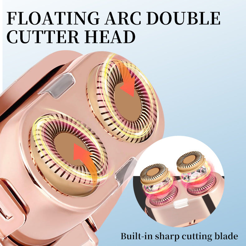 Mini Facial & Body Hair Remover - Rechargeable Lady Shaver Rose Gold - Image 4