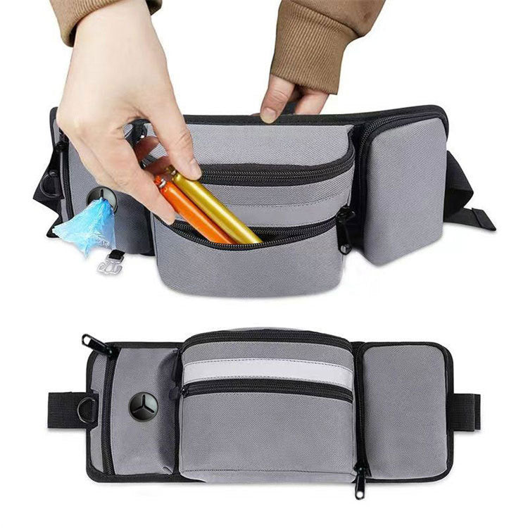 Multi-Function Dog Training Belt Bag with Water Bottle Holder - Grey - Image 2