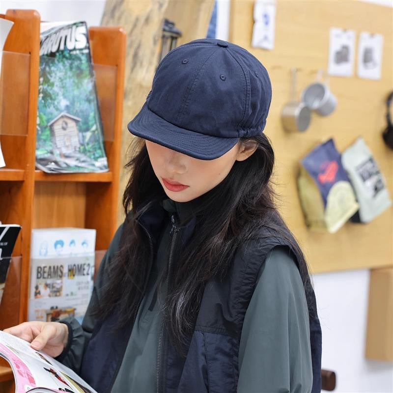 Navy blue Minimalist Baseball Cap - Unisex Retro Streetwear Hat - Image 2
