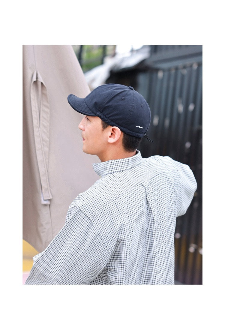 Navy blue Minimalist Baseball Cap - Unisex Retro Streetwear Hat - Image 3
