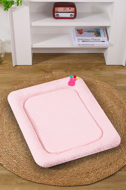 Pink Breathable Cooling Pet Mat - Ice Bean Summer Bed for Small Dogs (S : 35x47cm) - Image 2