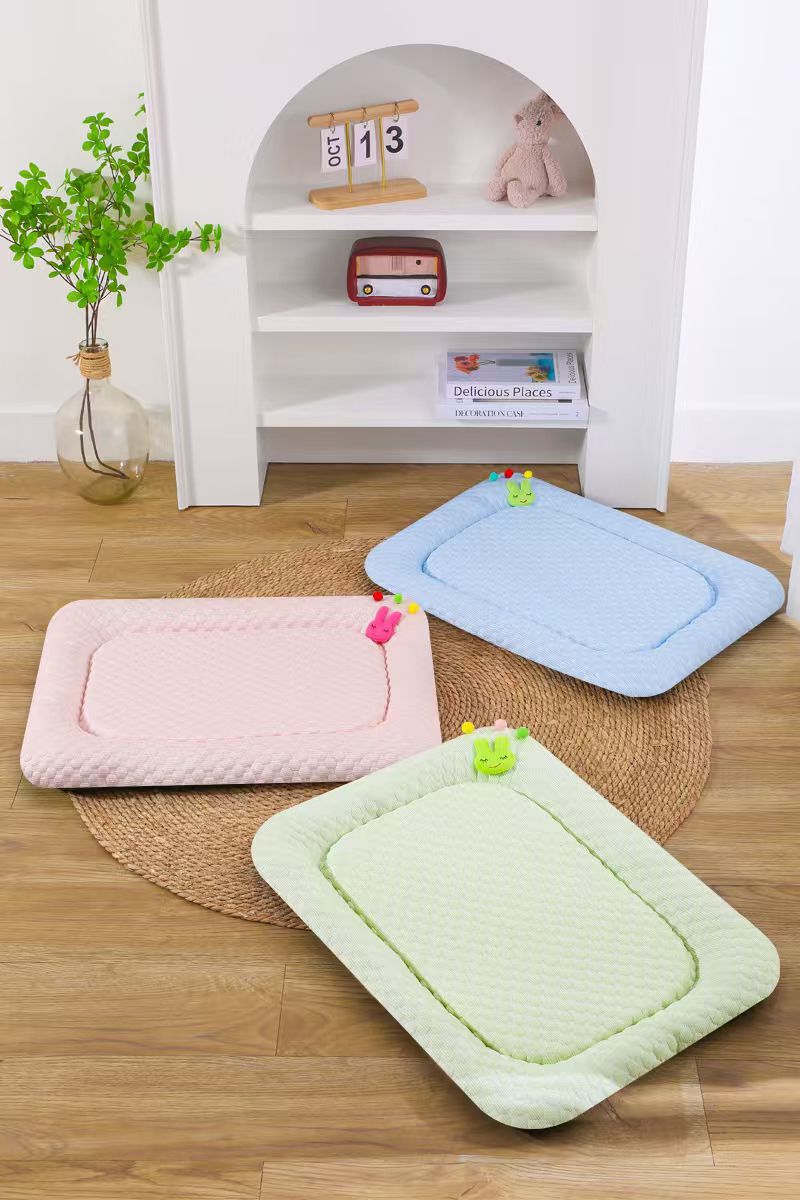 Pink Breathable Cooling Pet Mat - Ice Bean Summer Bed for Small Dogs (M : 42x58cm) - Image 3