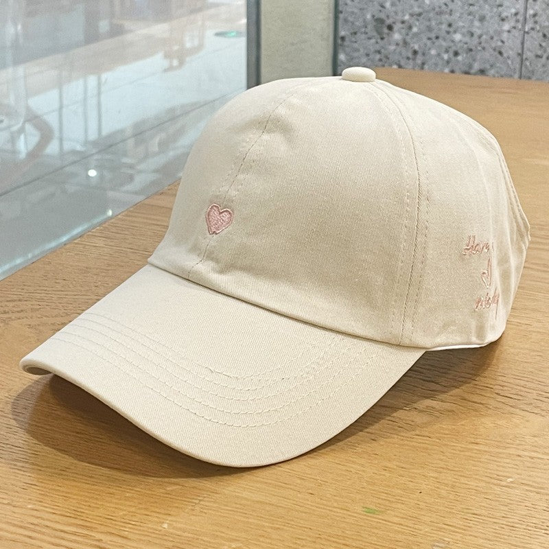 Beige Stylish Ponytail Opening Baseball Cap - Have a Nice Day" Embroidery" - Image 3