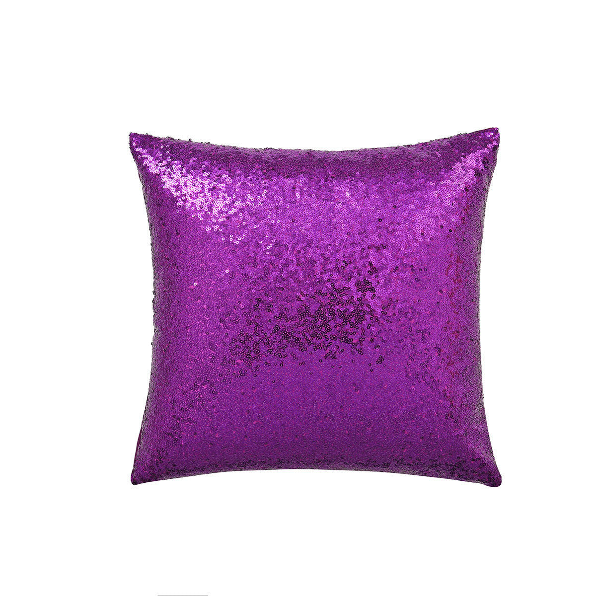 Shiny Sequin Pillowcase - Single-sided gorgeous pillowcase  (Purple pair: 45x45cm) - Image 3