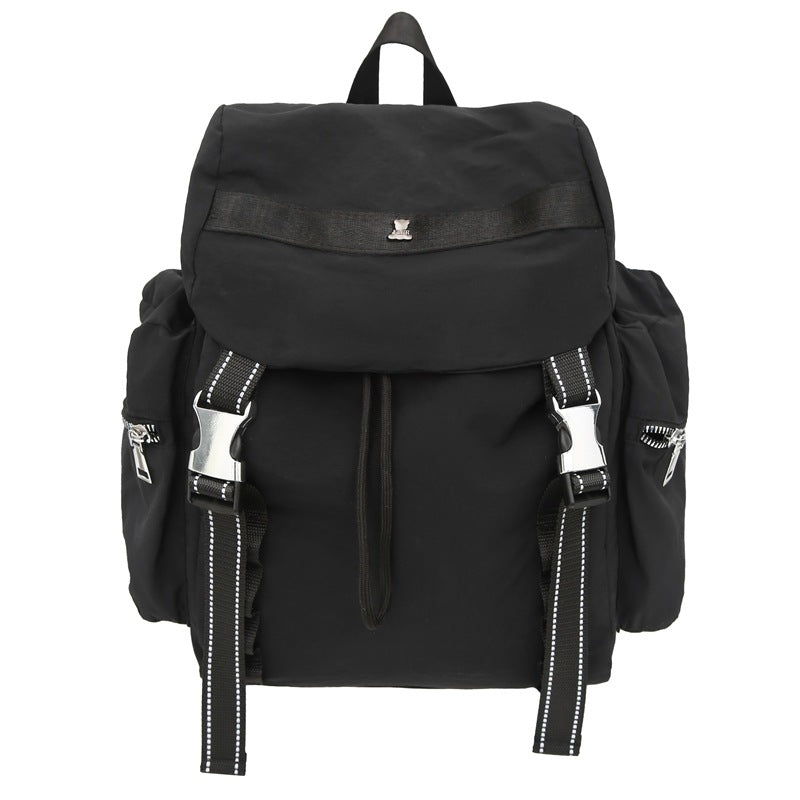 Black Lightweight Nylon Backpack - Water Resistant Travel Daypack for Women & Men - Image 2