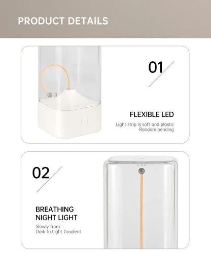 White Portable Magnetic Table Lamp with Bendable LED - USB-C Rechargeable - Image 6