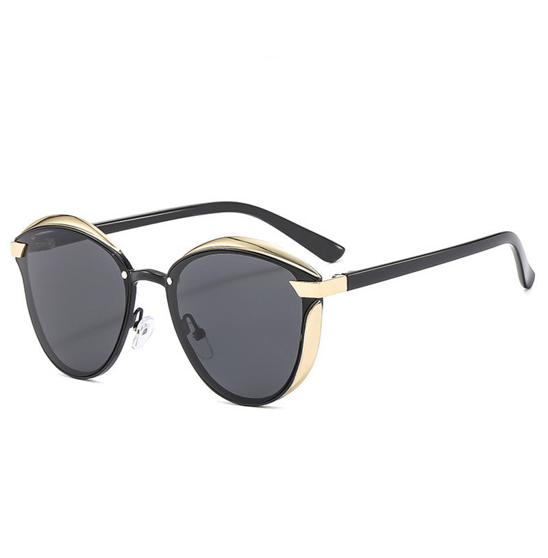 2-pcs Black Elegant Women's Cat Eye Sunglasses - Anti-Glare, Lightweight Frame - Image 2