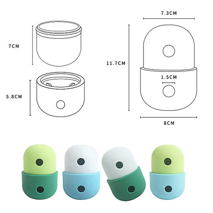 2 Pcs Green And Blue Interactive Pet Treat Dispensing Ball - Food-Grade Silicone Rolling Toy for Dogs with 1.5 cm Leakage Hole - Image 6