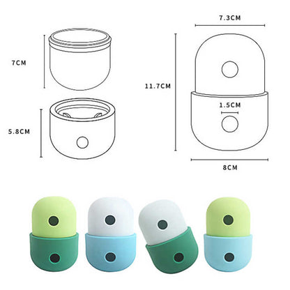 2 Pcs Green And Blue Interactive Pet Treat Dispensing Ball - Food-Grade Silicone Rolling Toy for Dogs with 1.5 cm Leakage Hole - Image 6