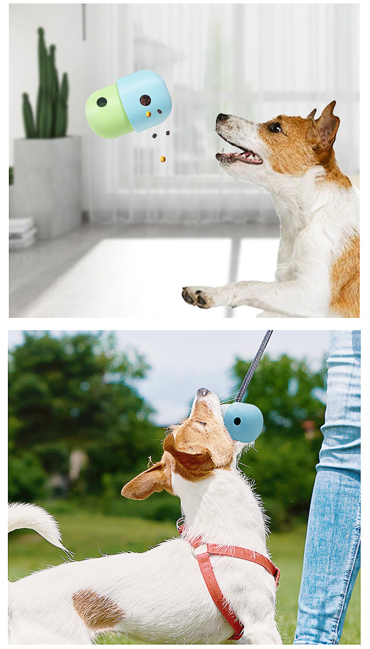 2 Pcs Green And Blue Interactive Pet Treat Dispensing Ball - Food-Grade Silicone Rolling Toy for Dogs with 1.5 cm Leakage Hole - Image 8