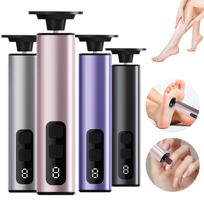 Purple Rechargeable Electric Foot File with 9 Speed Settings - Callus Remover for Smooth Feet - Image 2