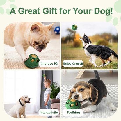 Blue Ball and Black Mold Pet Treat Dispensing Ball and Molding Set - Silicone Dog Chew Toy for Teeth Cleaning and Boredom Relief - Image 9