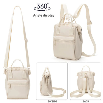 Green Mini Waterproof Oxford Backpack - Lightweight 263g Travel Crossbody Bag with Adjustable Straps - Image 3