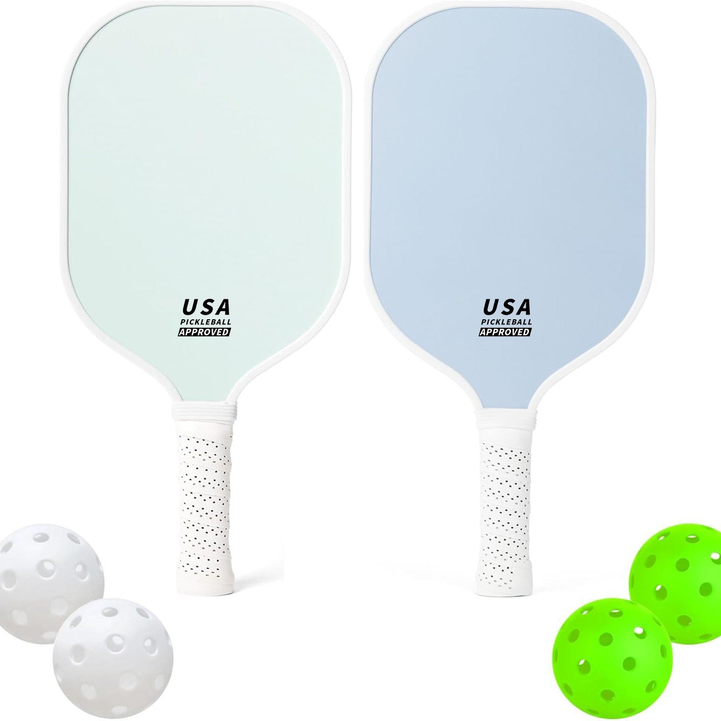 Orange Fiberglass Pickleball Paddle - Lightweight 215g with Anti-Slip TPU Grip for Outdoor Sports - Image 3