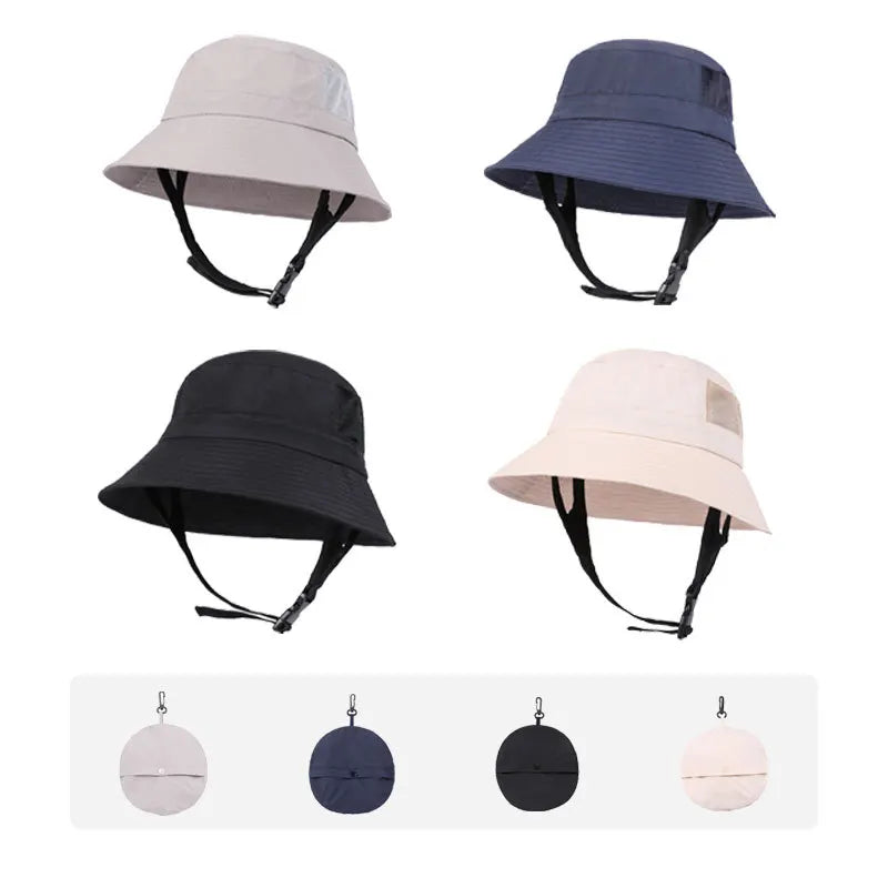 Light Pink UV50+ Sun Protection Bucket Hat - Waterproof, Quick-Dry, Foldable Outdoor Fishing Hat for Men and Women - Image 2