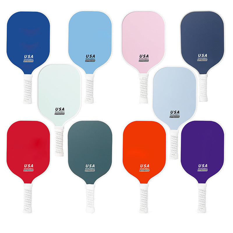 Orange Fiberglass Pickleball Paddle Set - 2 Minimalist Paddles, 4 Balls, and Carry Bag for Outdoor Play - Image 2