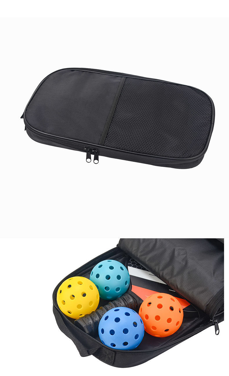 Red Fiberglass Pickleball Paddle Set - 2 Minimalist Paddles, 4 Balls, and Carry Bag for Outdoor Play - Image 7