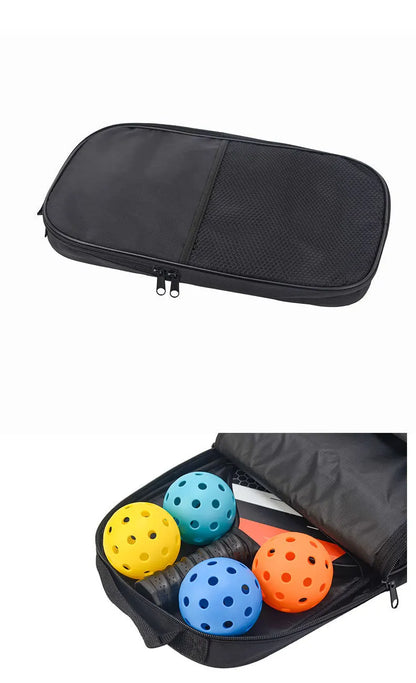 Red Fiberglass Pickleball Paddle Set - 2 Minimalist Paddles, 4 Balls, and Carry Bag for Outdoor Play - Image 7