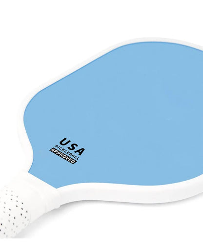 Light Green Fiberglass Pickleball Paddle Set - 2 Minimalist Paddles, 4 Balls, and Carry Bag for Outdoor Play - Image 6