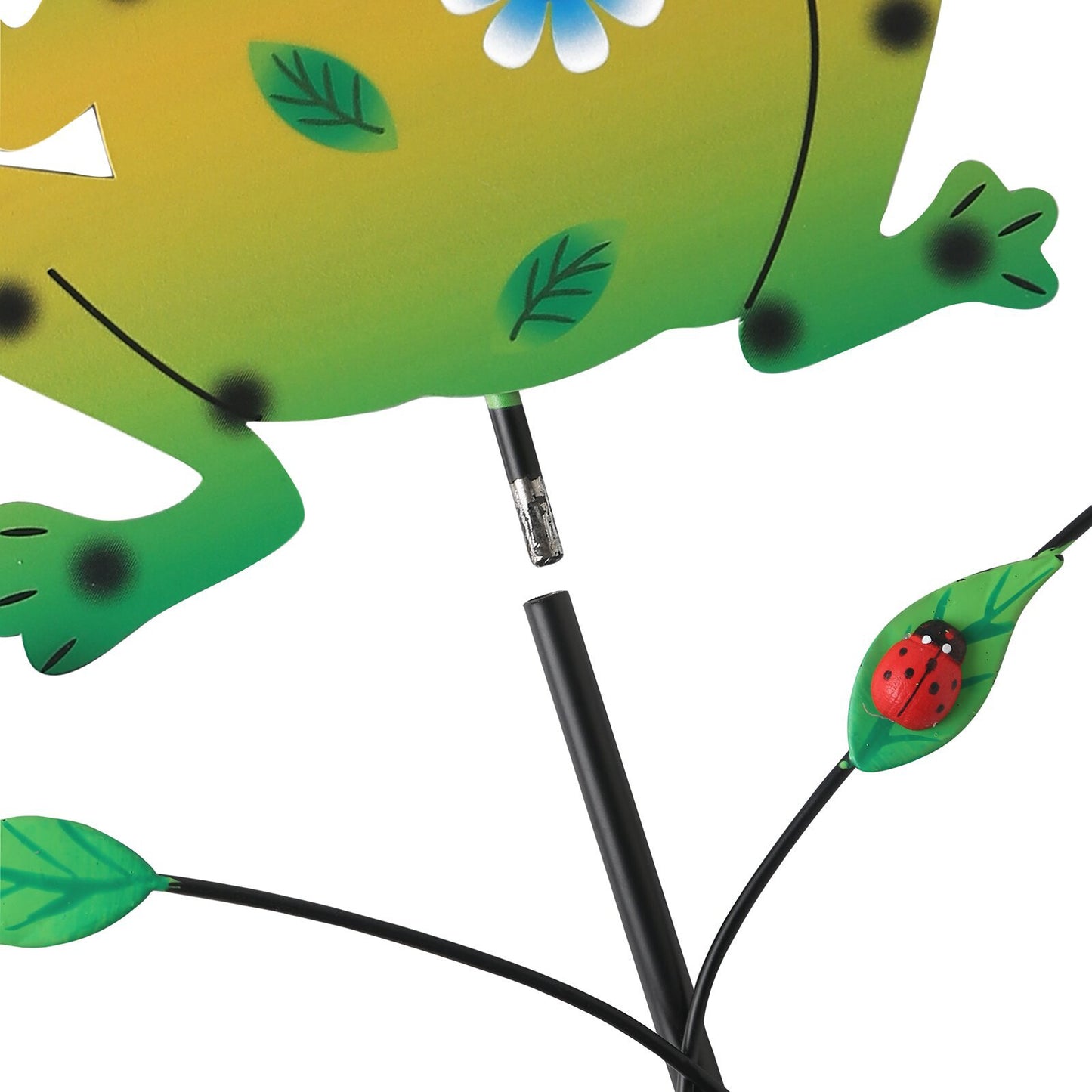 Green Frog Pattern Charming Metal Garden Stakes | Welcome Yard & Lawn Decor - Image 8
