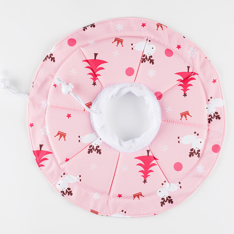 2 Pcs Size S Pink Comfortable Pet Recovery Collar | Waterproof Anti-Lick Collar for Cats & Dogs - Image 2