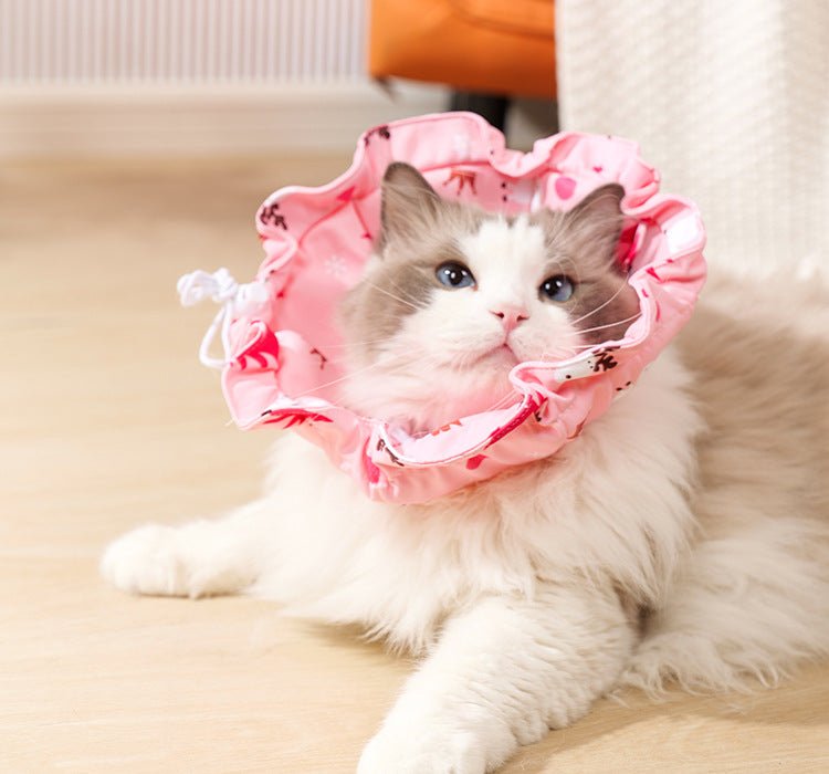 2 Pcs Size S Pink Comfortable Pet Recovery Collar | Waterproof Anti-Lick Collar for Cats & Dogs - Image 5